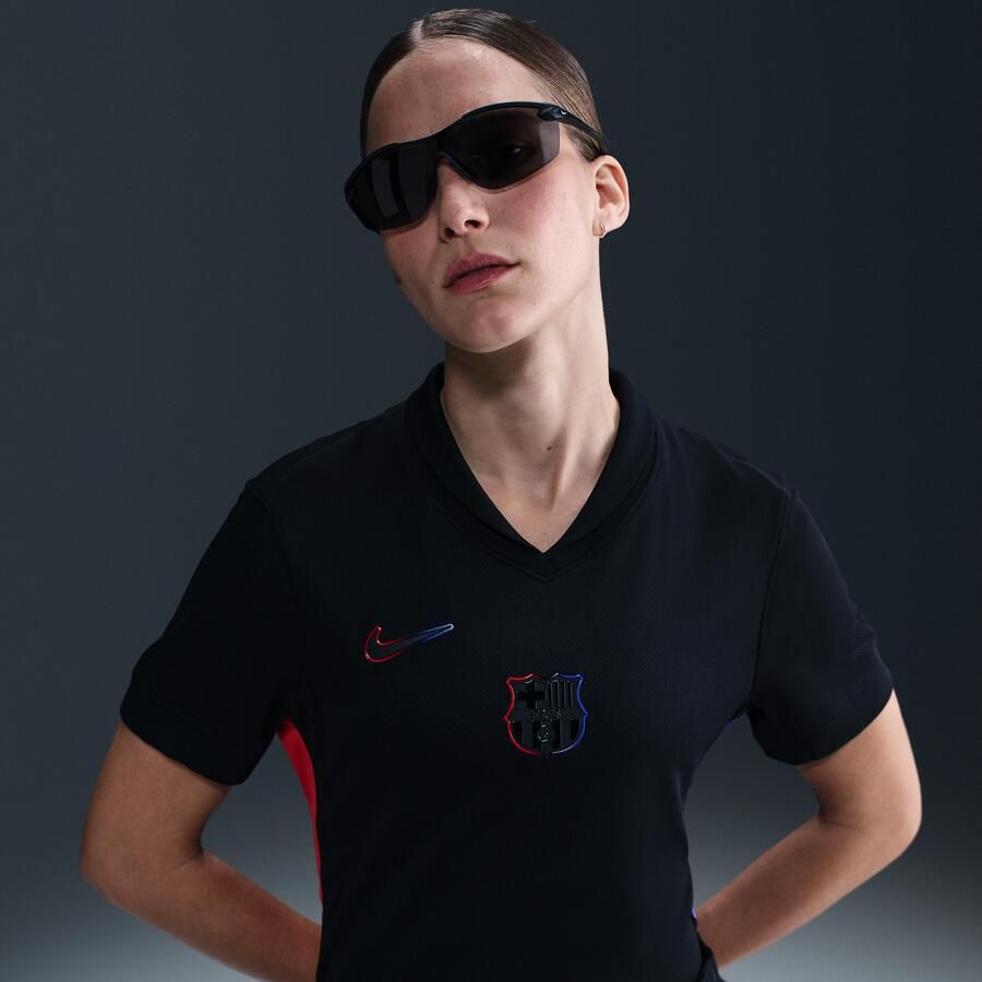 Nike FC Barcelona 2024 25 Stadium Uit Dri-FIT replicavoetbalshirt voor dames Zwart - Foto 3