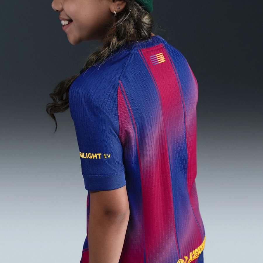 Nike FC Barcelona 2025 26 Match Thuis Dri-FIT ADV authentiek voetbalshirt voor kids Blauw