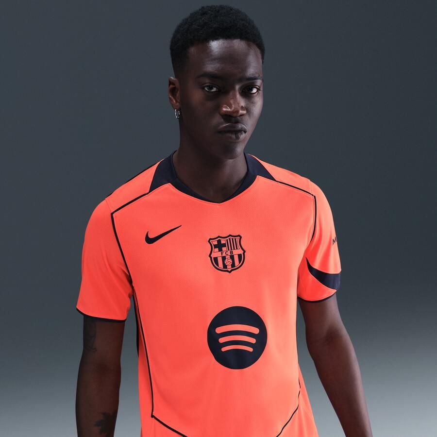 Nike FC Barcelona 2025 26 Stadium Derde Total 90 replicavoetbalshirt met Dri-FIT voor heren Oranje - Foto 4