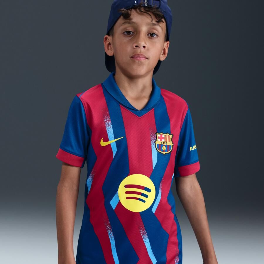 Nike FC Barcelona 2025 26 Stadium Fourth Dri-FIT replicavoetbalshirt voor kids Blauw - Foto 4