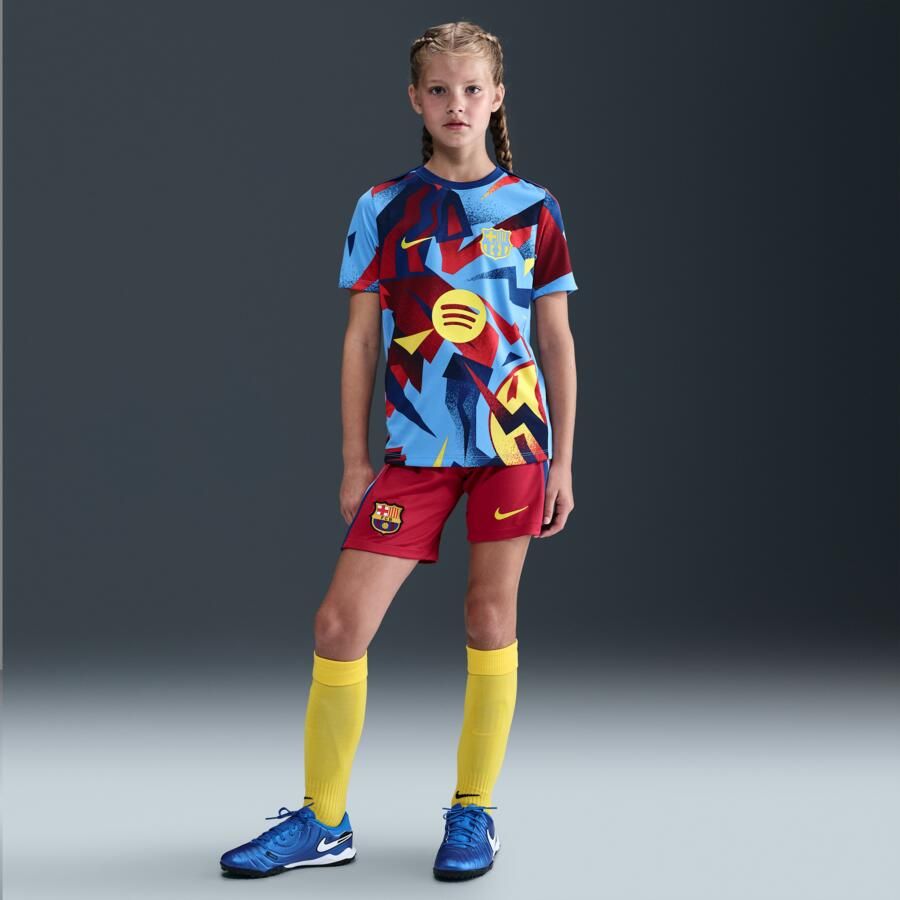 Nike FC Barcelona 2025 26 Stadium Fourth Dri-FIT replicavoetbalshort voor kids Rood - Foto 4
