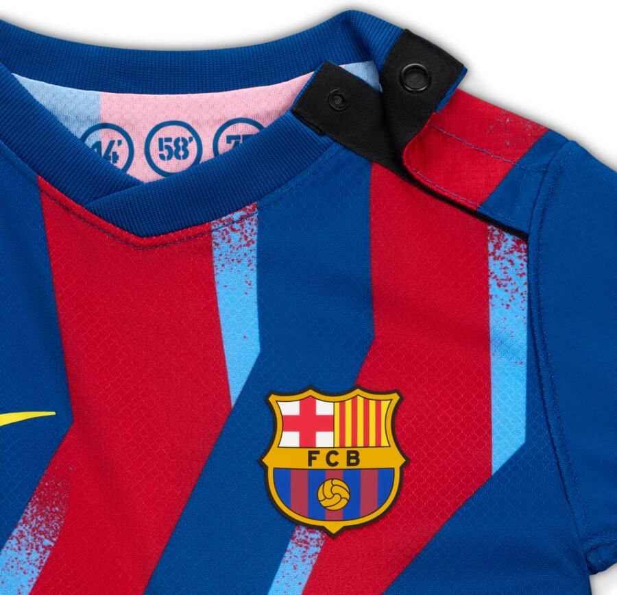 Nike FC Barcelona 2025 26 Stadium Fourth driedelig replicavoetbaltenue voor baby's peuters Blauw