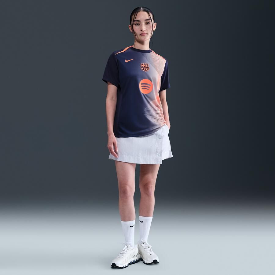Nike FC Barcelona Academy Pro Derde Total 90 Dri-FIT warming-uptop voor dames Blauw - Foto 3