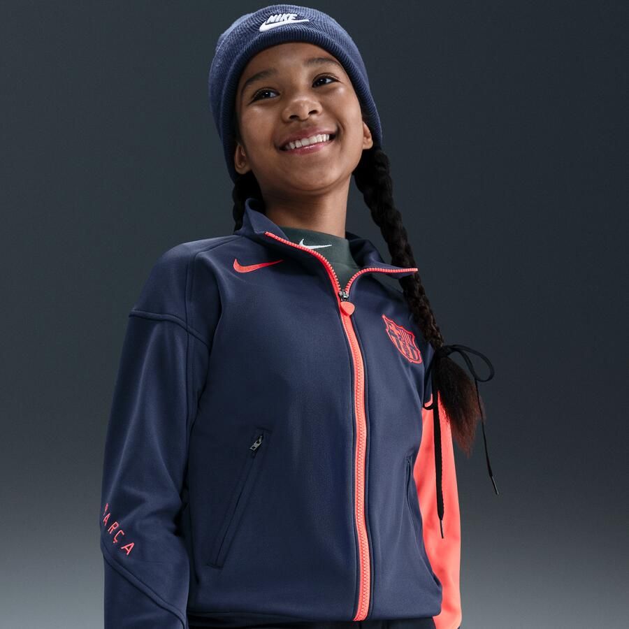 Nike FC Barcelona Academy Pro Derde Total 90 Anthem voetbaljack met Dri-FIT voor kids Blauw - Foto 2