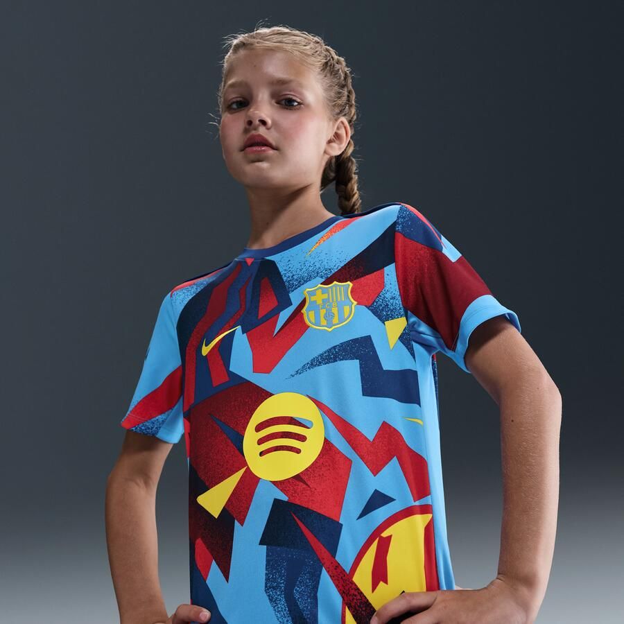 Nike FC Barcelona Academy Pro Fourth Dri-FIT warming-uptop voor kids Blauw - Foto 4