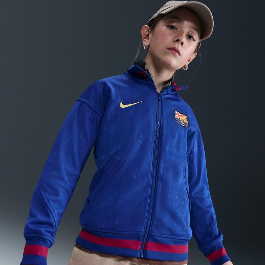 Nike FC Barcelona Academy Pro Thuis Dri-FIT Anthem voetbaljack voor kids Blauw - Foto 2