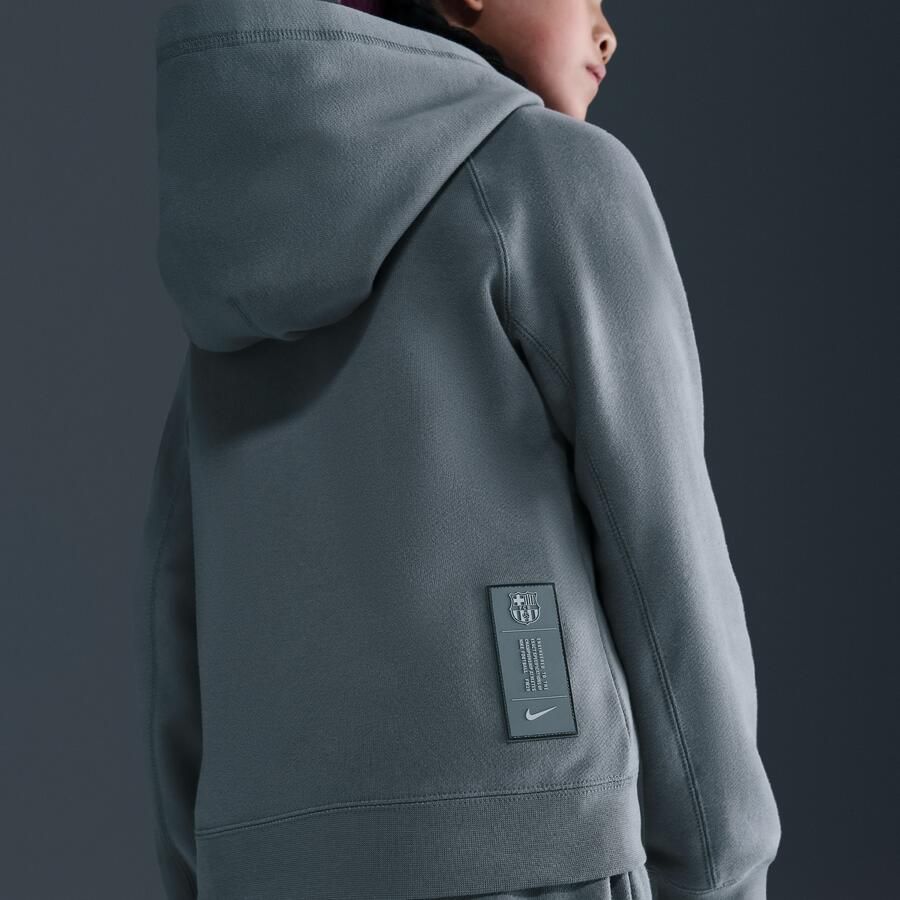 Nike FC Barcelona Air voetbalhoodie voor kids Grijs
