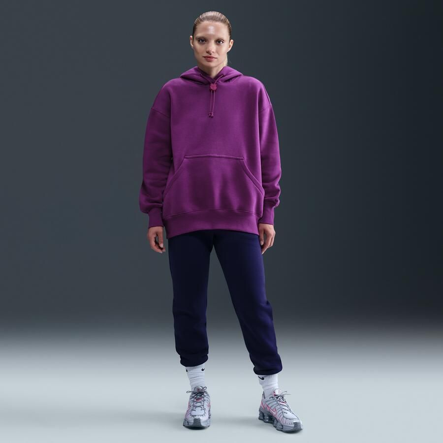 Nike FC Barcelona Phoenix Fleece oversized voetbalhoodie voor dames Paars - Foto 3