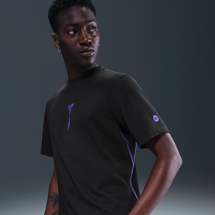 Nike FC Barcelona Primary Uit Kobe voetbaltop met Dri-FIT en korte mouwen voor heren Zwart - Foto 4