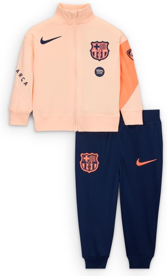 Nike FC Barcelona Strike Derde Dri-FIT Total 90 Knit voetbaltrainingspak voor baby's Oranje - Foto 2