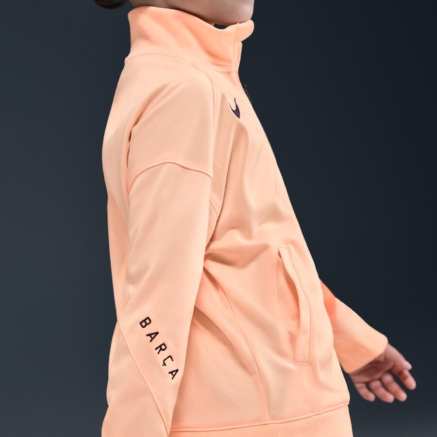 Nike FC Barcelona Strike Derde Dri-FIT Total 90 knit voetbaltrainingspak voor kleuters Oranje - Foto 2