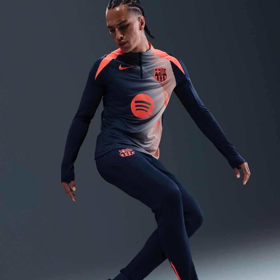 Nike FC Barcelona Strike Derde Total 90 Dri-FIT voetbalwarming-uptop voor heren Blauw - Foto 2