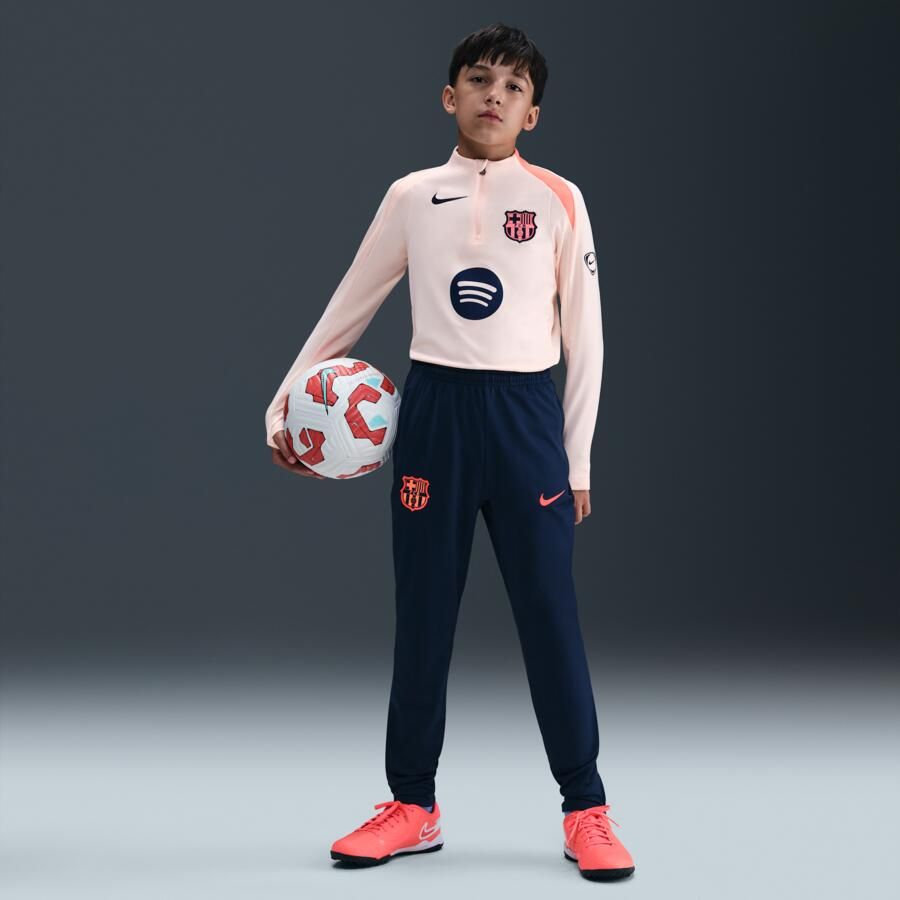 Nike FC Barcelona Strike Derde Total 90 knit voetbalbroek met Dri-FIT voor kids Blauw - Foto 4