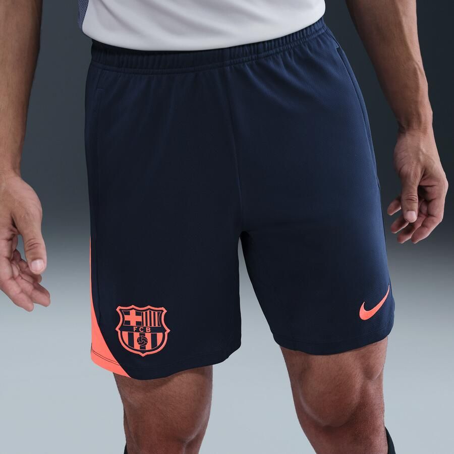 Nike FC Barcelona Strike Derde Total 90 knit voetbalshorts met Dri-FIT voor heren Blauw