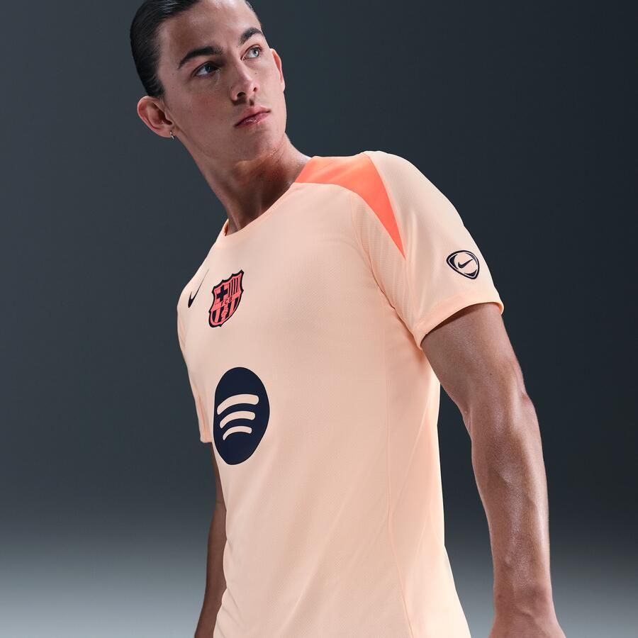 Nike FC Barcelona Strike Derde Total 90 knit voetbaltop met Dri-FIT voor heren Oranje - Foto 4