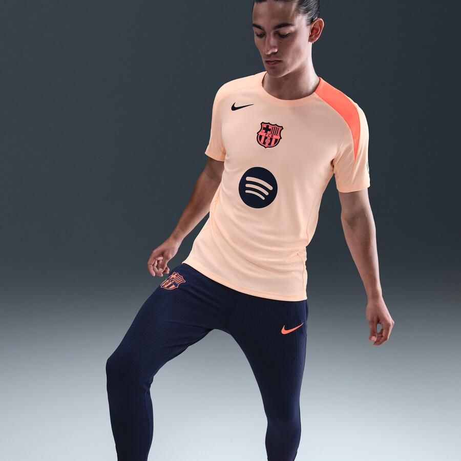 Nike FC Barcelona Strike Derde Total 90 knit voetbaltop met Dri-FIT voor heren Oranje - Foto 2