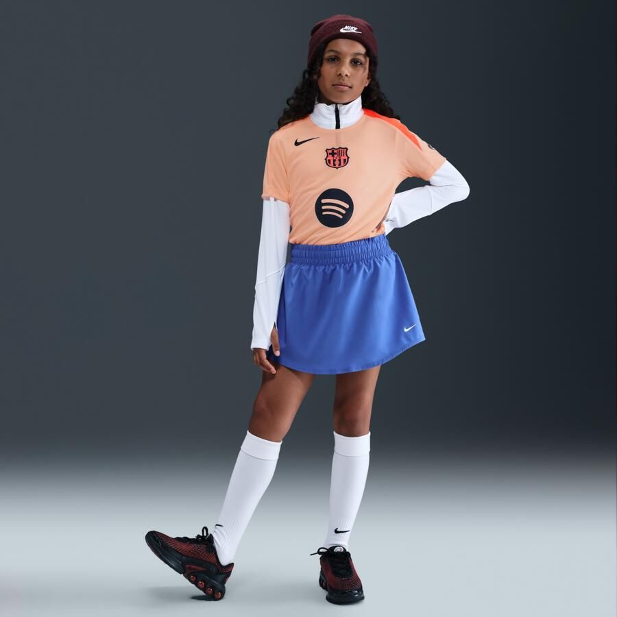 Nike FC Barcelona Strike Derde Total 90 knit voetbaltop met Dri-FIT voor kids Oranje - Foto 3