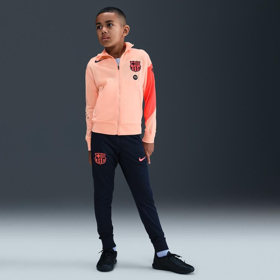 Nike FC Barcelona Strike Derde Total 90 knit voetbaltrainingspak met Dri-FIT voor kids Oranje - Foto 4