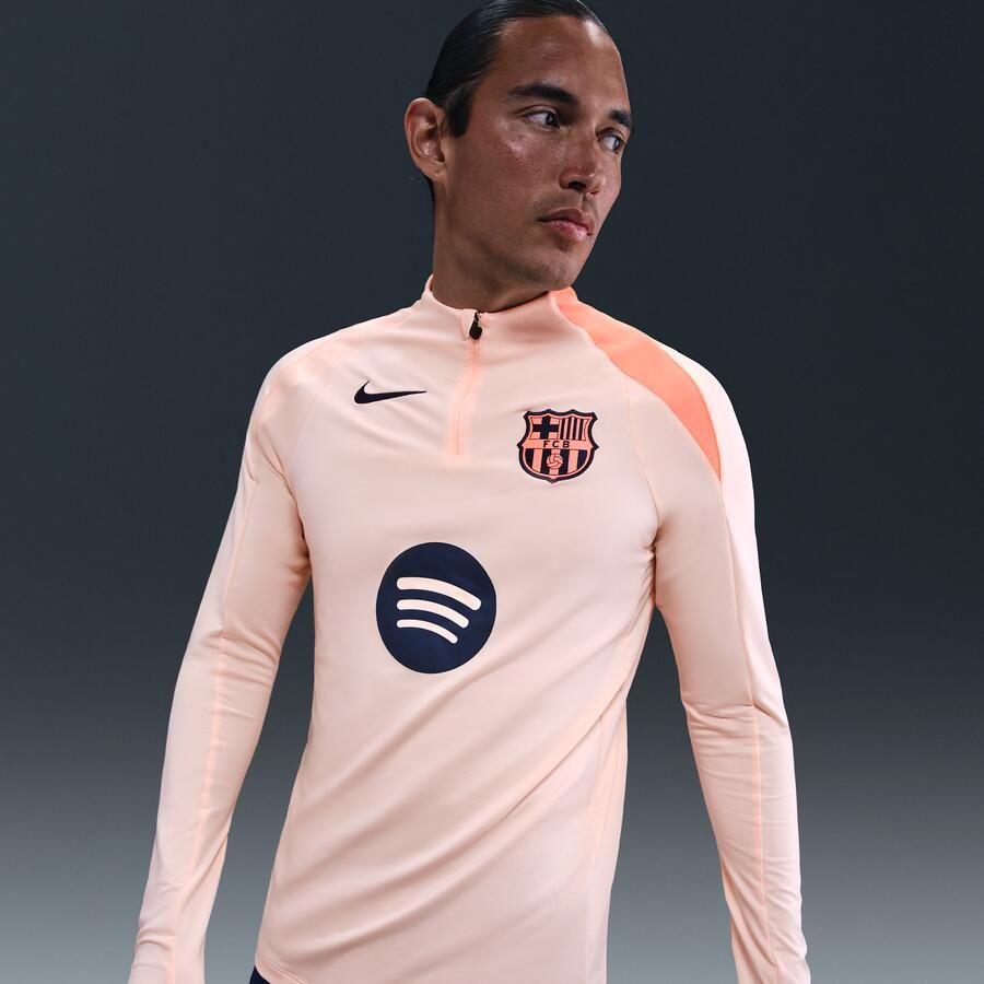 Nike FC Barcelona Strike Derde Total 90 knit voetbaltrainingstop met Dri-FIT voor heren Oranje - Foto 4