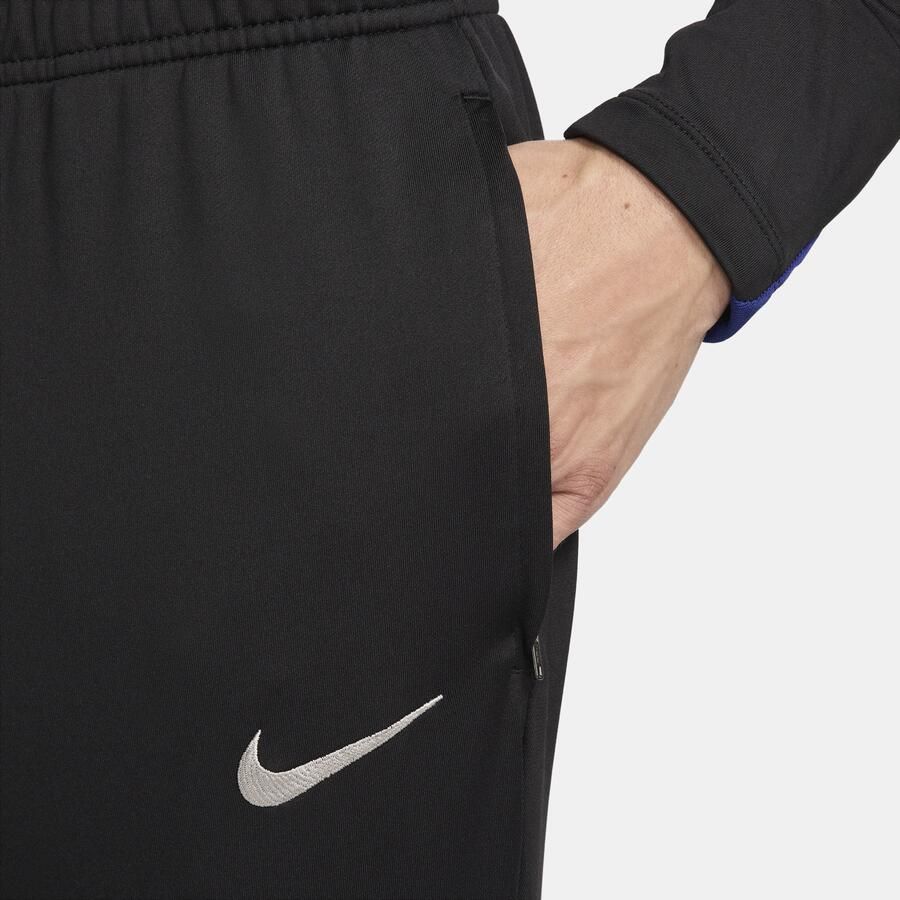 Nike FC Barcelona Strike Dri-FIT knit voetbalbroek voor heren Zwart