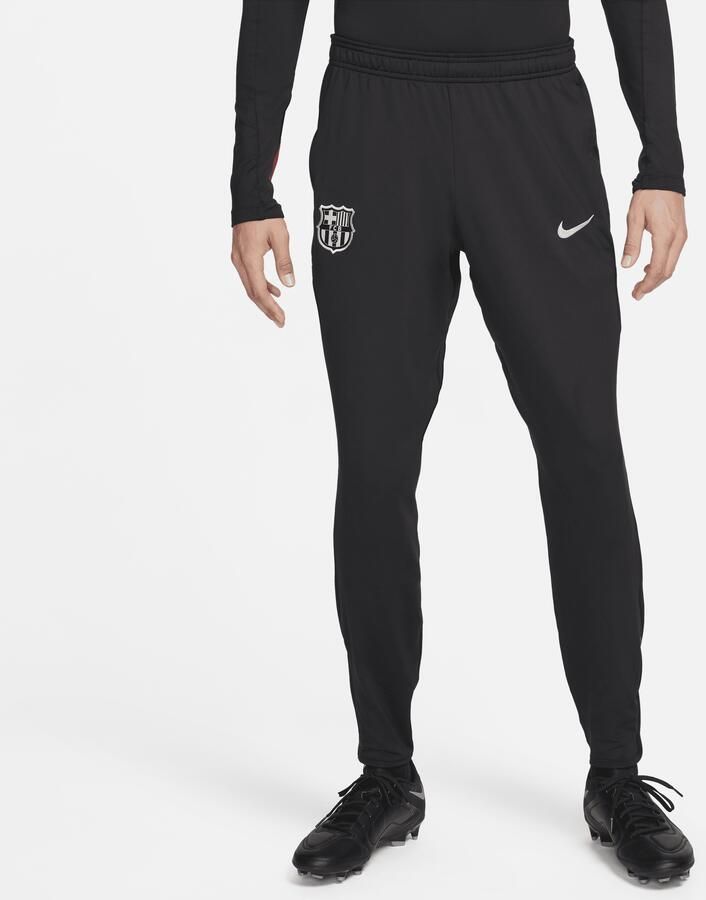 Nike FC Barcelona Strike Dri-FIT knit voetbalbroek voor heren Zwart - Foto 2