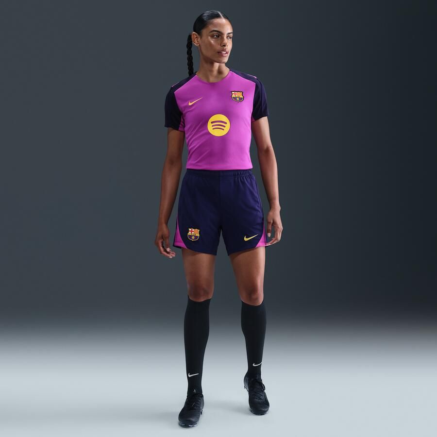 Nike FC Barcelona Strike Dri-FIT voetbaltop met korte mouwen voor dames Paars - Foto 3