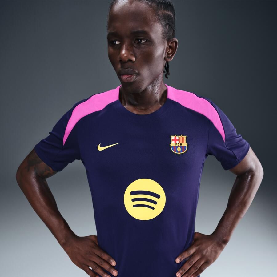 Nike FC Barcelona Strike Dri-FIT voetbaltop met korte mouwen voor heren Paars - Foto 4