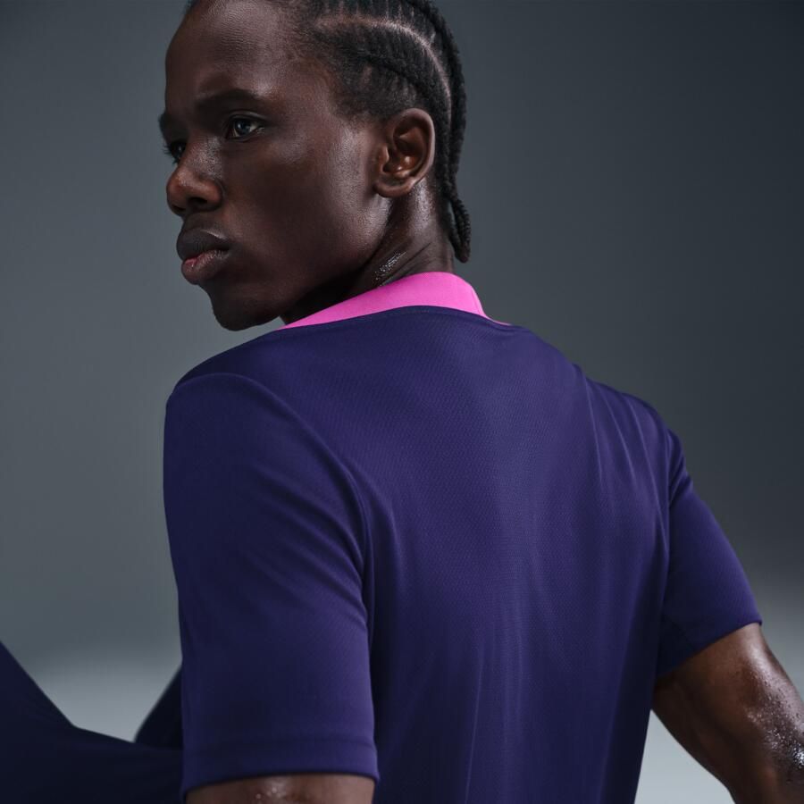 Nike FC Barcelona Strike Dri-FIT voetbaltop met korte mouwen voor heren Paars