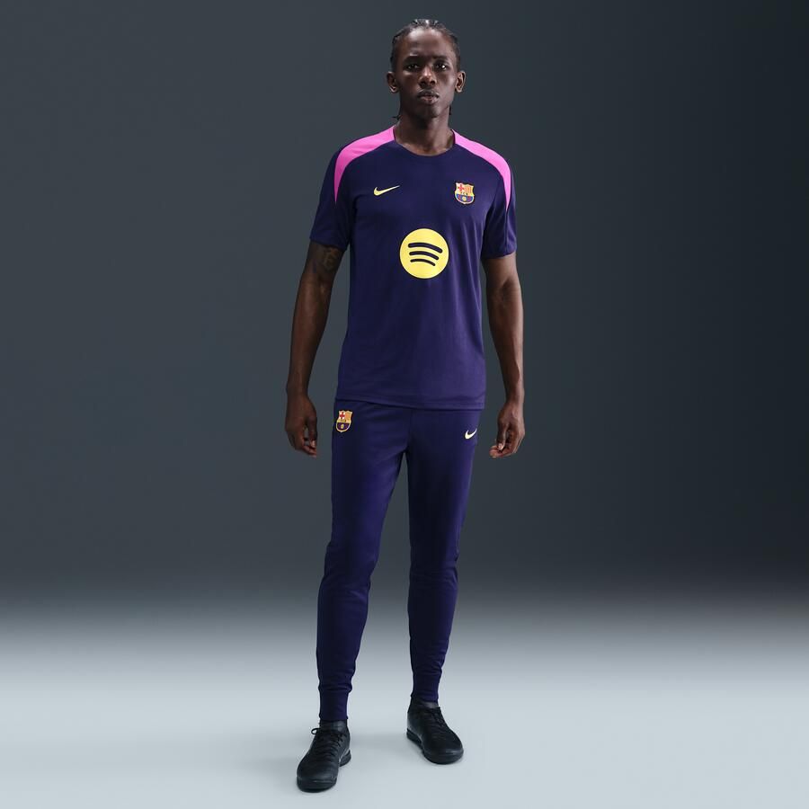 Nike FC Barcelona Strike Dri-FIT voetbaltop met korte mouwen voor heren Paars - Foto 3