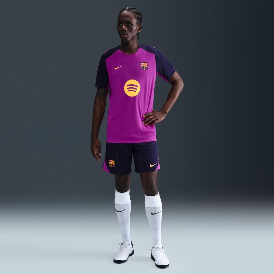 Nike FC Barcelona Strike Dri-FIT voetbaltop met korte mouwen voor heren Paars - Foto 3