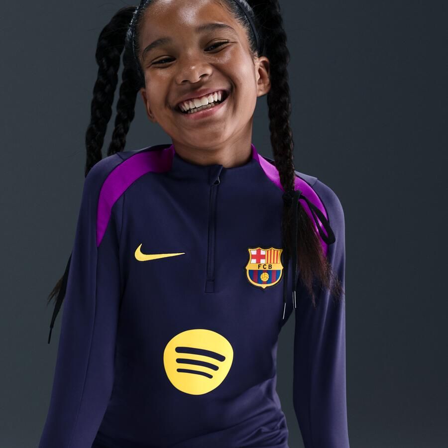 Nike FC Barcelona Strike Dri-FIT voetbaltrainingstop voor kids Paars - Foto 2