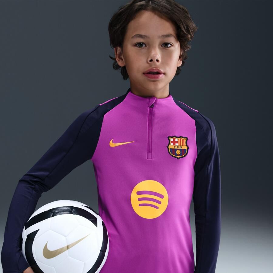 Nike FC Barcelona Strike Dri-FIT voetbaltrainingstop voor kids Paars - Foto 4