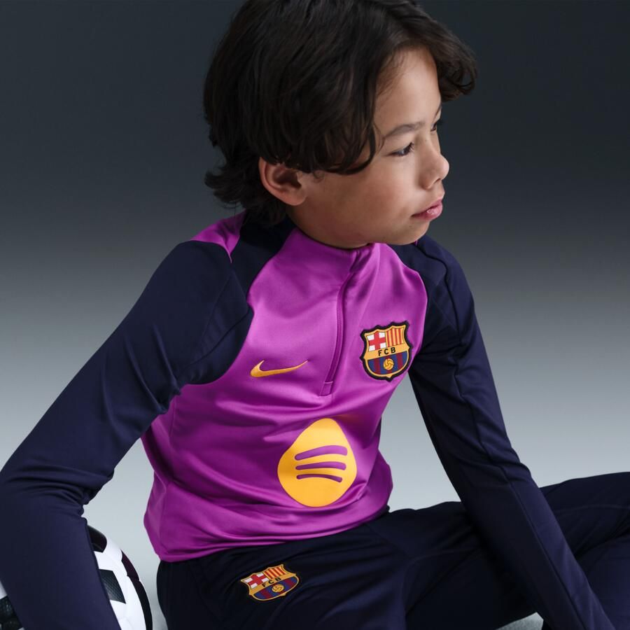 Nike FC Barcelona Strike Dri-FIT voetbaltrainingstop voor kids Paars - Foto 2