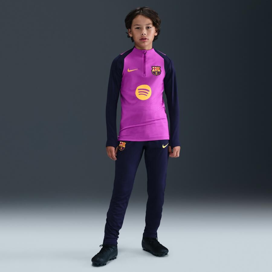 Nike FC Barcelona Strike Dri-FIT voetbaltrainingstop voor kids Paars - Foto 3