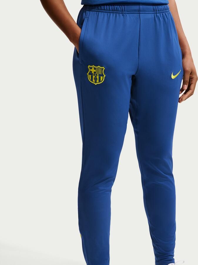 Nike FC Barcelona Strike Fourth Dri-FIT knit voetbalbroek voor dames Blauw
