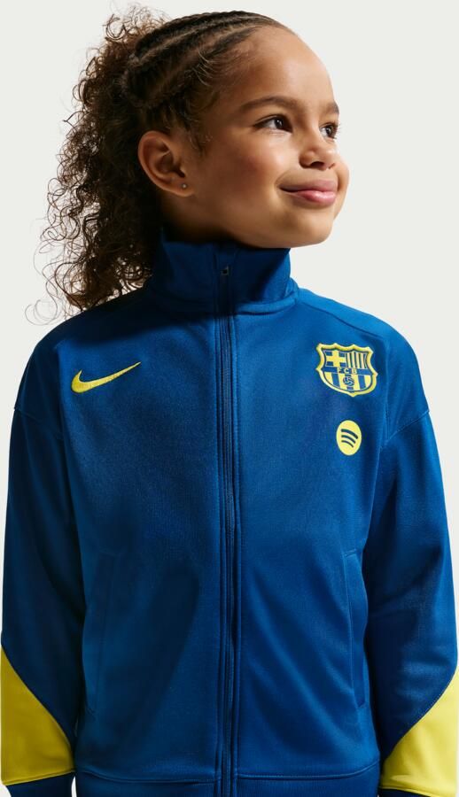 Nike FC Barcelona Strike Fourth Dri-FIT knit voetbaltrainingspak voor kleuters Blauw - Foto 3