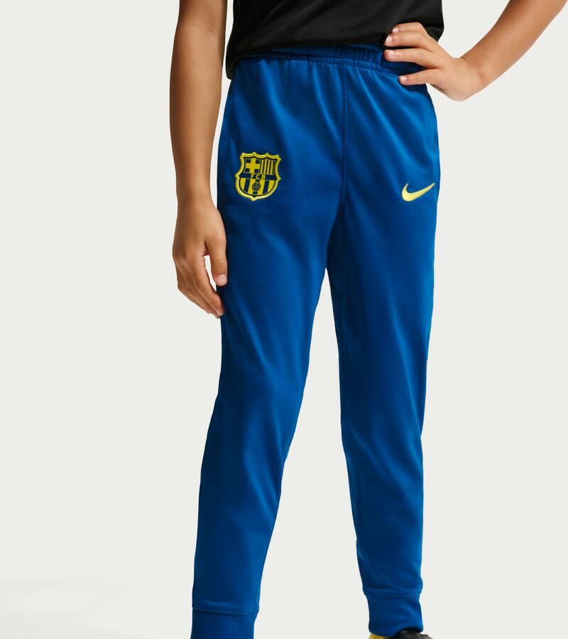 Nike FC Barcelona Strike Fourth Dri-FIT knit voetbaltrainingspak voor kleuters Blauw