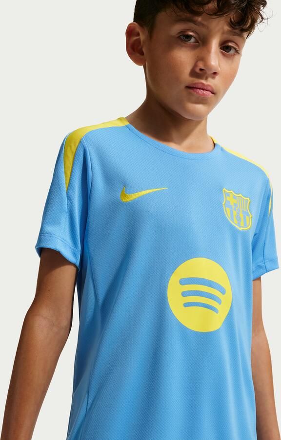 Nike FC Barcelona Strike Fourth voetbalshirt met korte mouwen en Dri-FIT voor kids Blauw - Foto 2