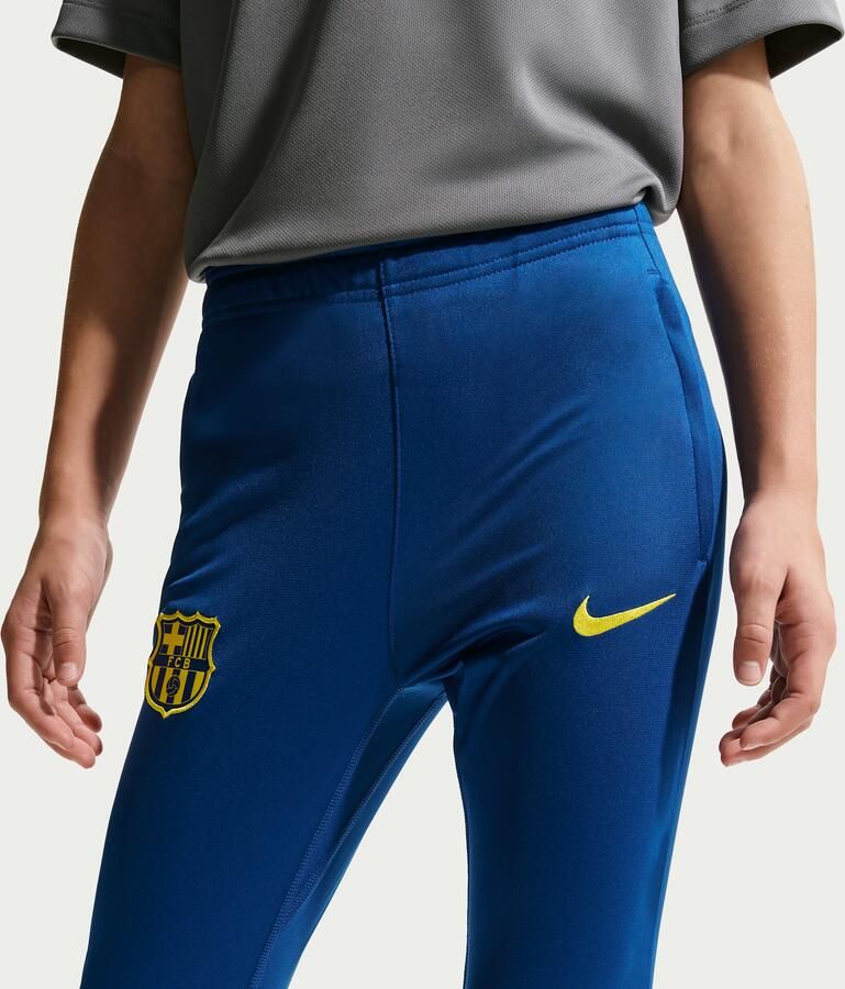 Nike FC Barcelona Strike Fourth voetbaltrainingspak met Dri-FIT voor kids Blauw