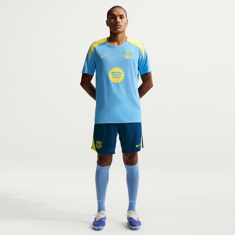 Nike FC Barcelona Strike SE Dri-FIT knit voetbalshorts voor heren Blauw