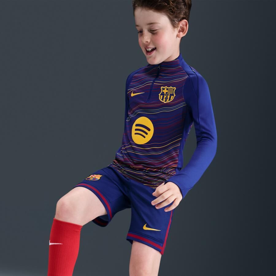 Nike FC Barcelona Strike Thuis Dri-FIT voetbalwarming-uptop voor kids Blauw - Foto 2