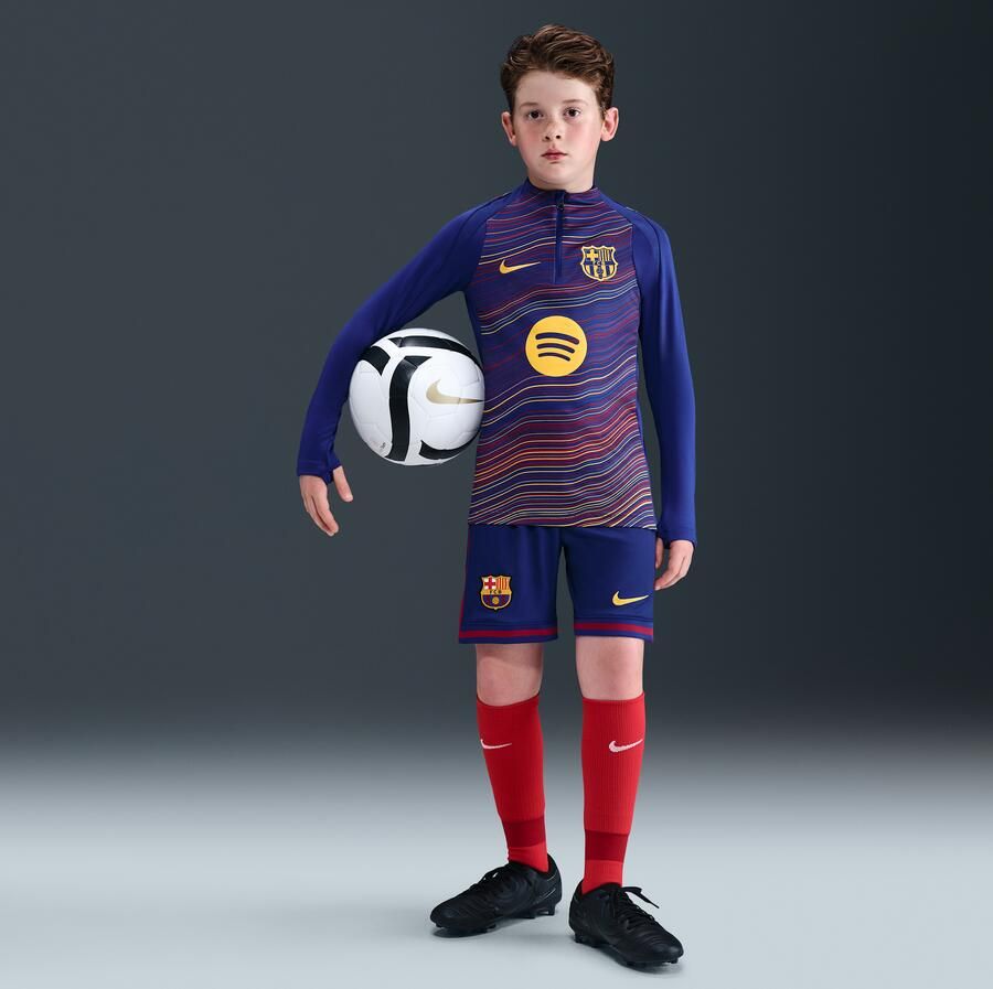 Nike FC Barcelona Strike Thuis Dri-FIT voetbalwarming-uptop voor kids Blauw - Foto 3
