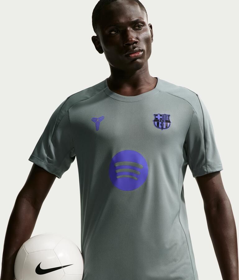 Nike FC Barcelona Strike Uit Kobe Dri-FIT voetbalshirt met korte mouwen voor heren Grijs - Foto 4