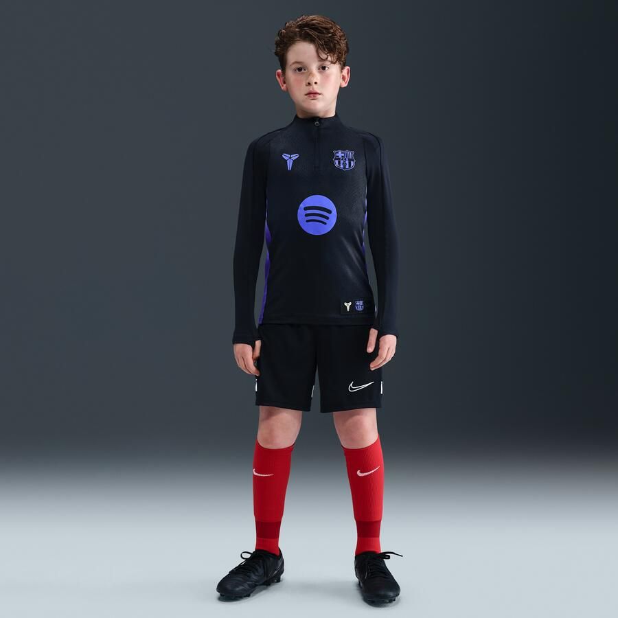 Nike FC Barcelona Strike Uit Kobe Dri-FIT warming-uptrainingstop voor kids Zwart - Foto 3