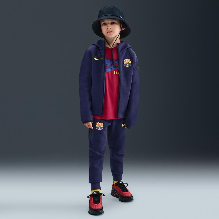 Nike FC Barcelona Tech Fleece voetbalbroek voor jongens Paars - Foto 4