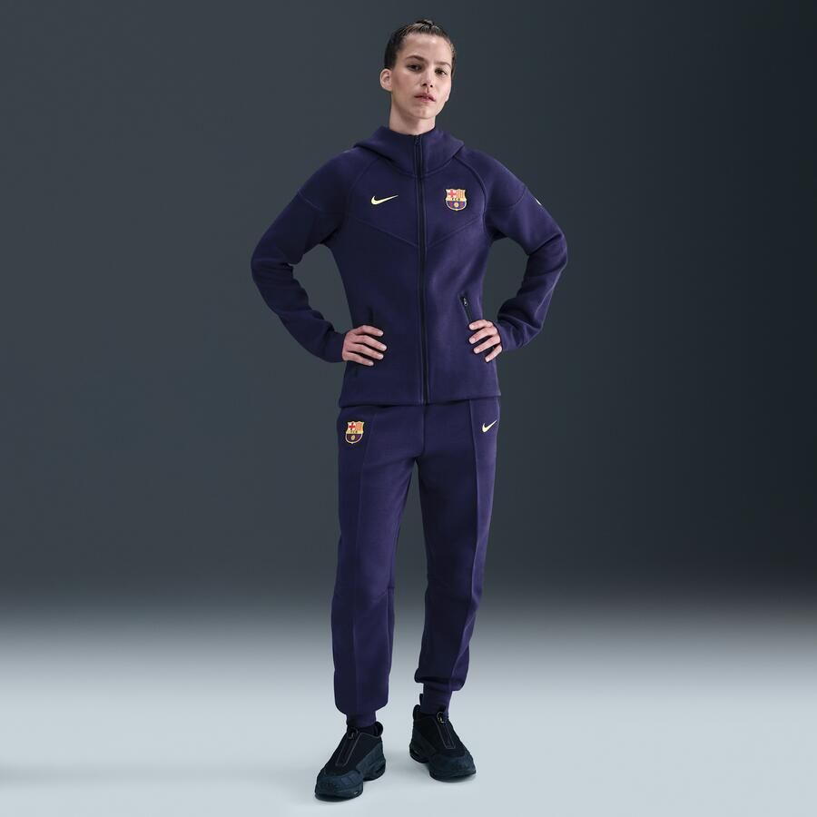 Nike FC Barcelona Tech Windrunner voetbalhoodie van fleece met rits voor dames Paars - Foto 3