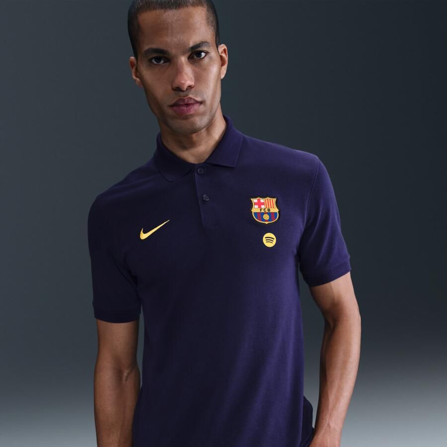 Nike FC Barcelona The Polo Dri-FIT voetbalpolo voor heren Paars - Foto 4