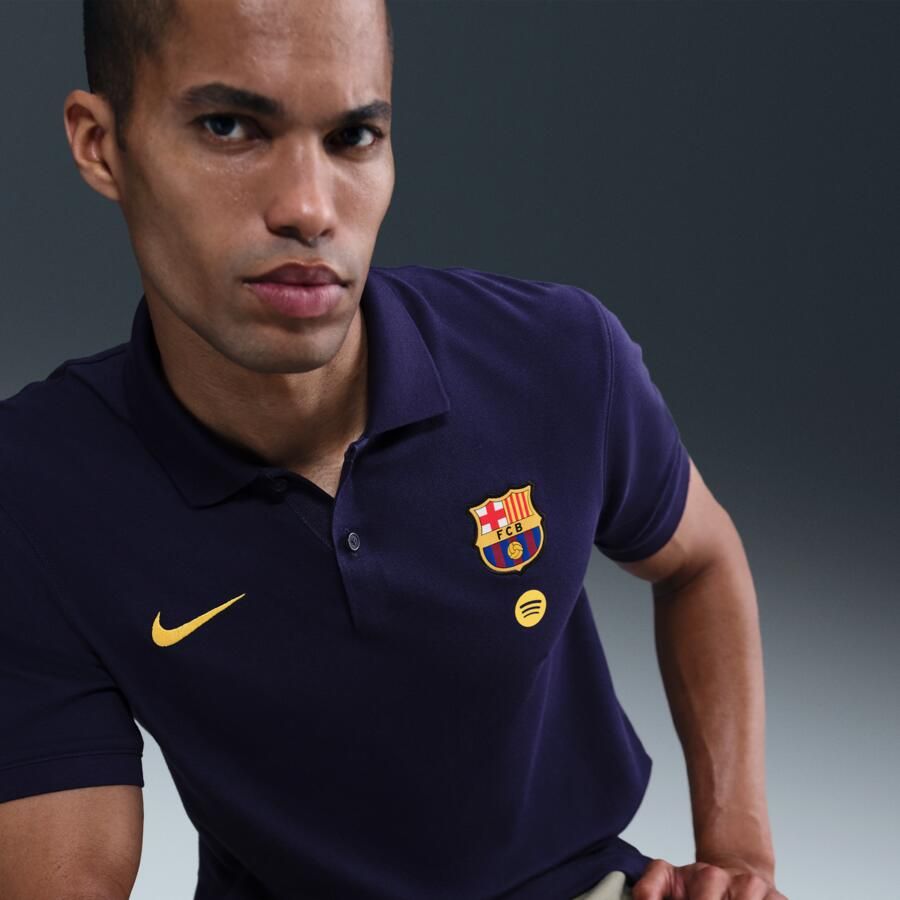 Nike FC Barcelona The Polo Dri-FIT voetbalpolo voor heren Paars - Foto 2