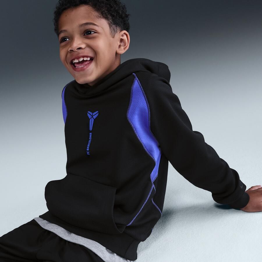 Nike FC Barcelona Uit Kobe Therma-FIT voetbalhoodie voor kids Zwart - Foto 2