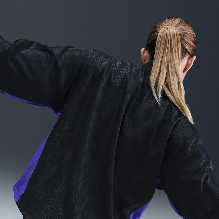 Nike FC Barcelona Uit Kobe voetbaltrainingsjack met graphic voor dames Zwart